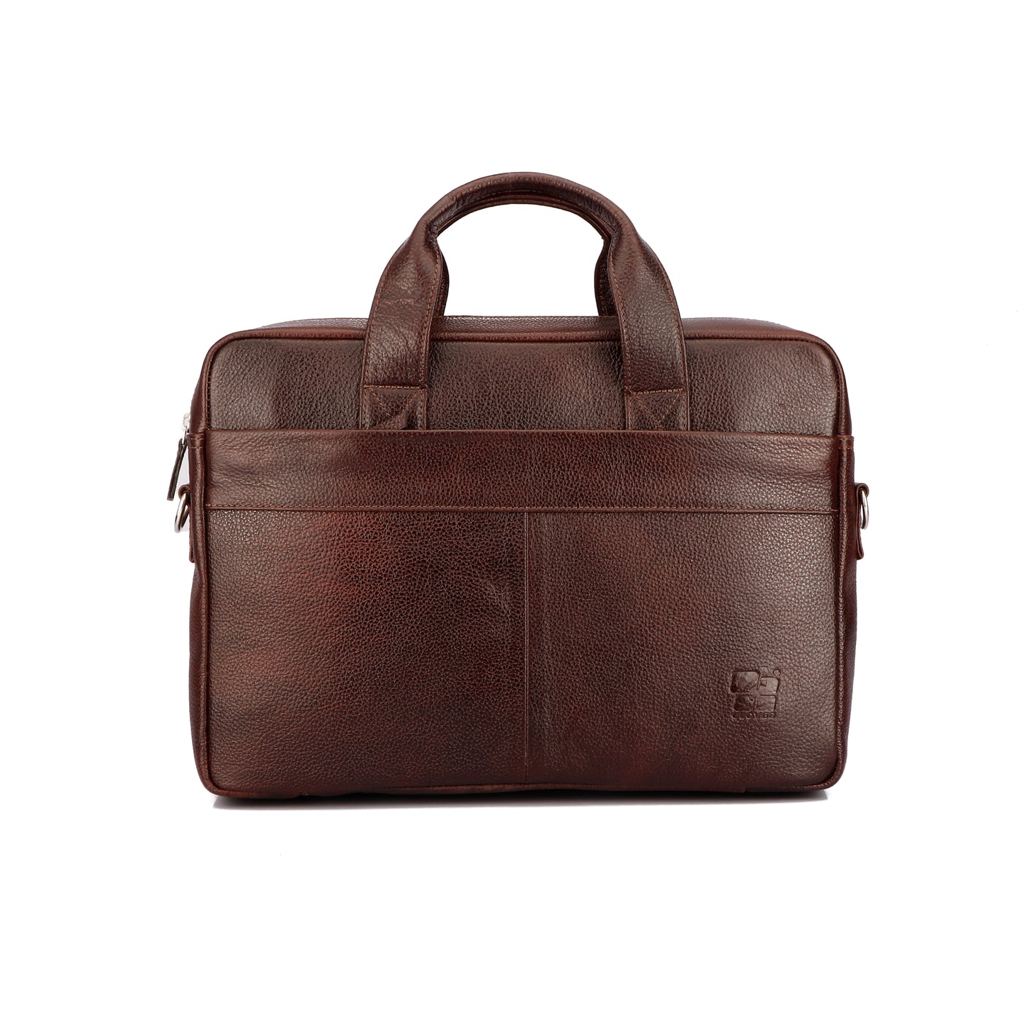 Natural Cherry Color Leather Briefcase