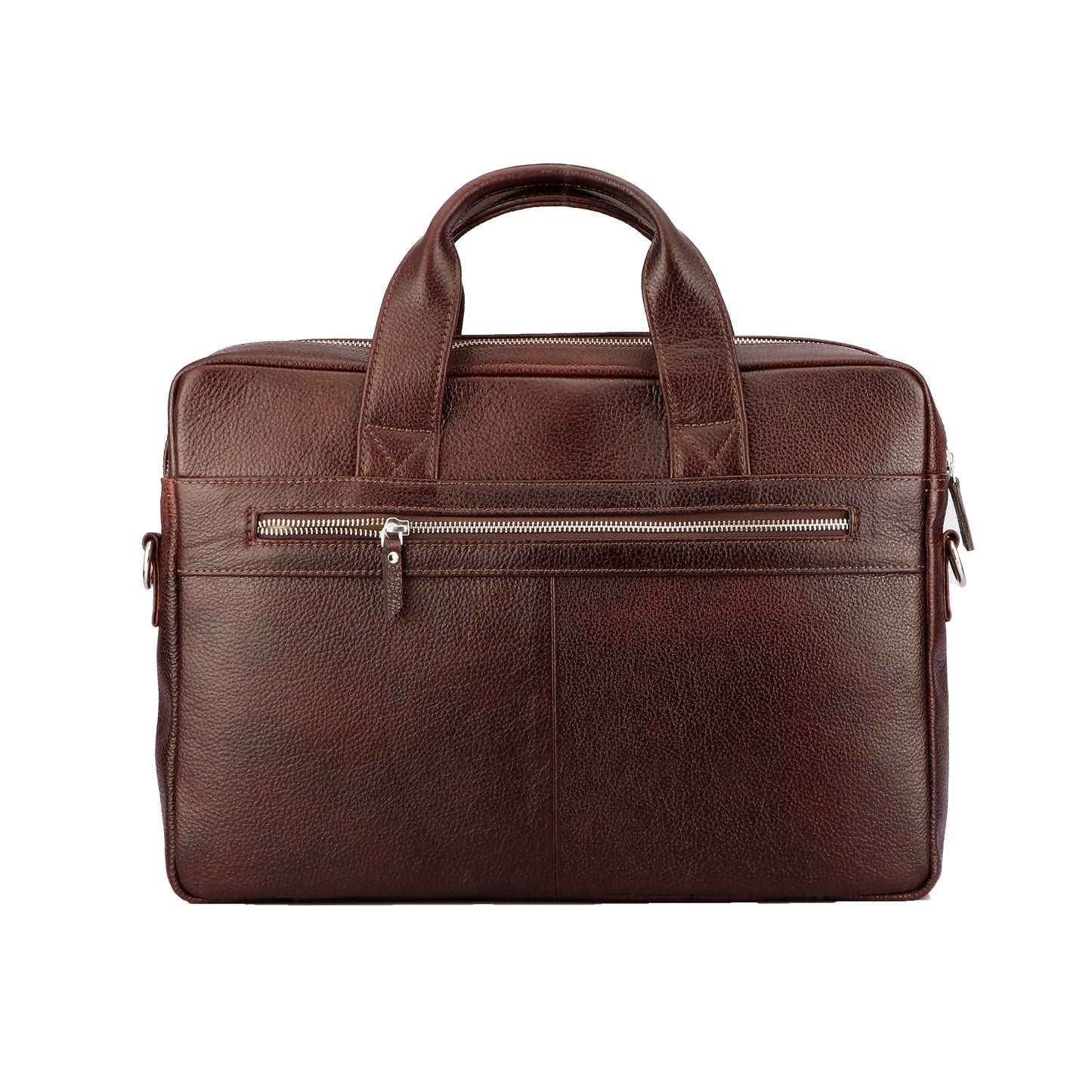 Natural Cherry Color Leather Briefcase