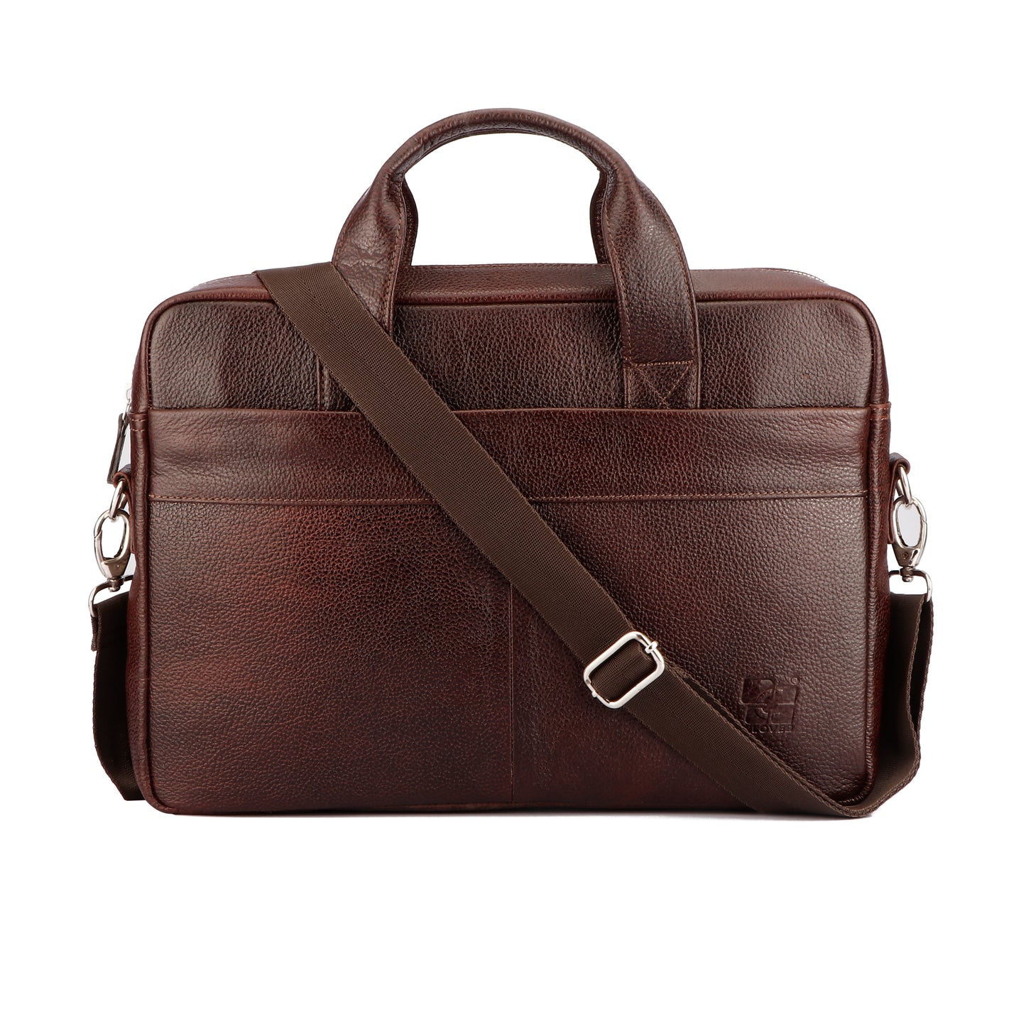 Natural Cherry Color Leather Briefcase