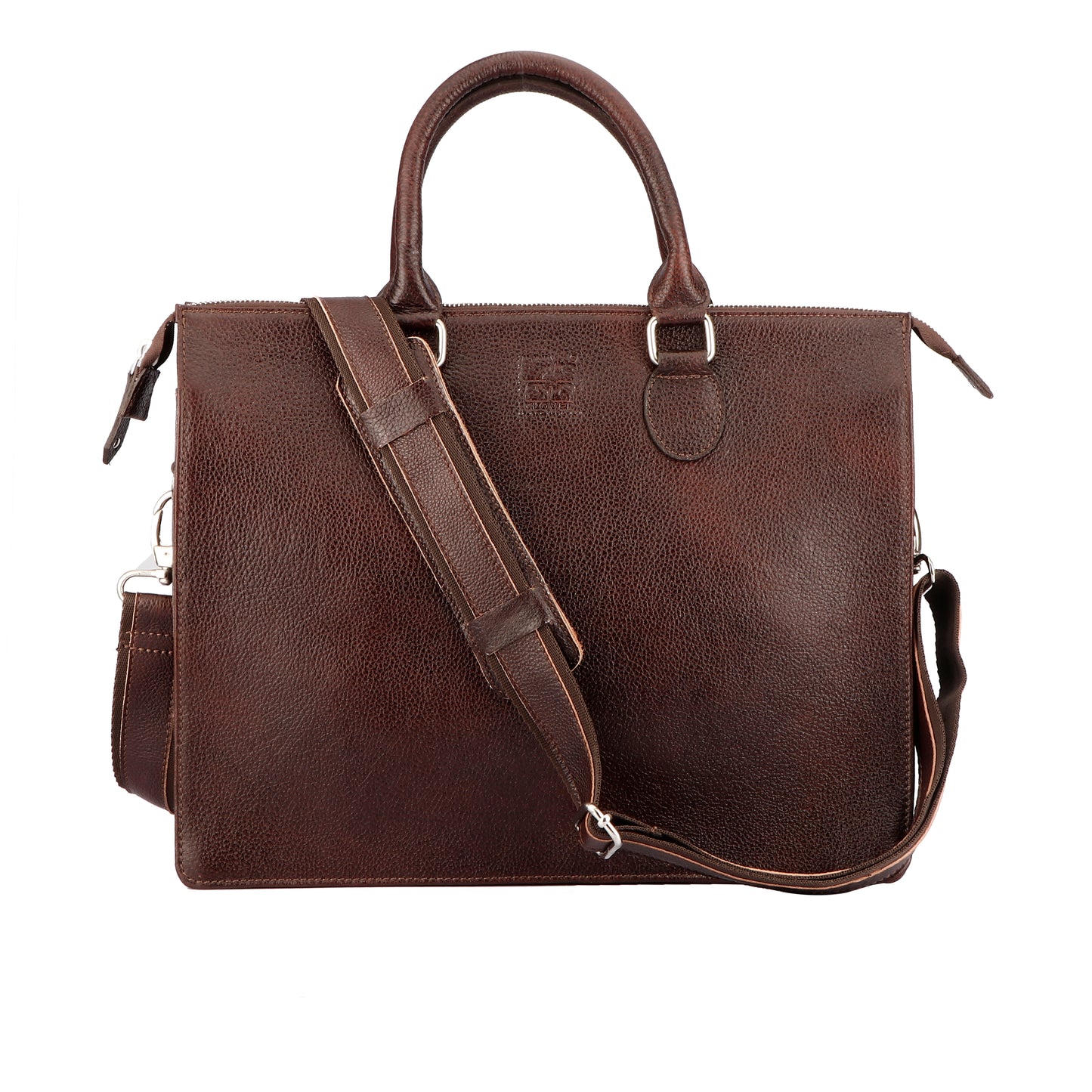 Natural Cherry Color Leather Briefcase