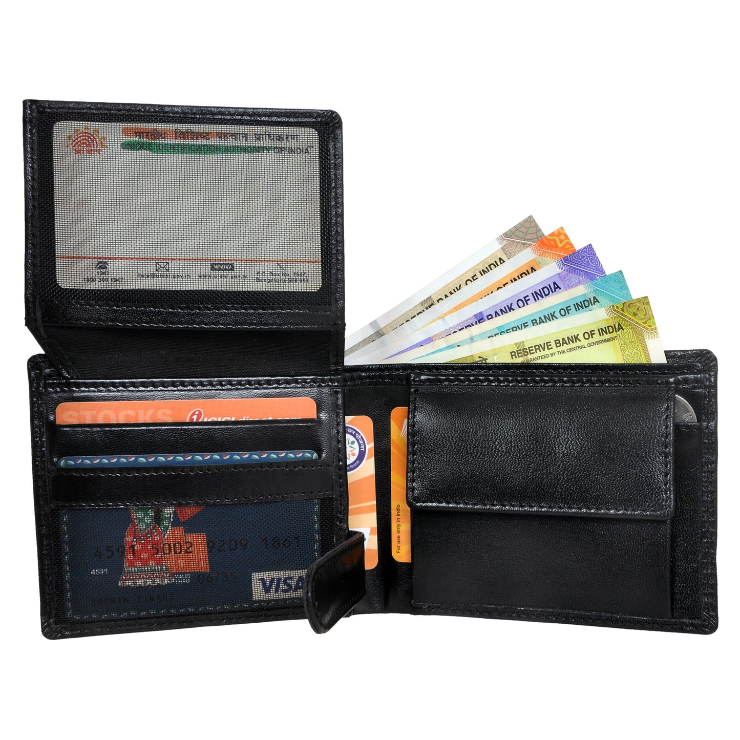 GWCC606 Gents Wallet in Grain Leather, RFID Protected