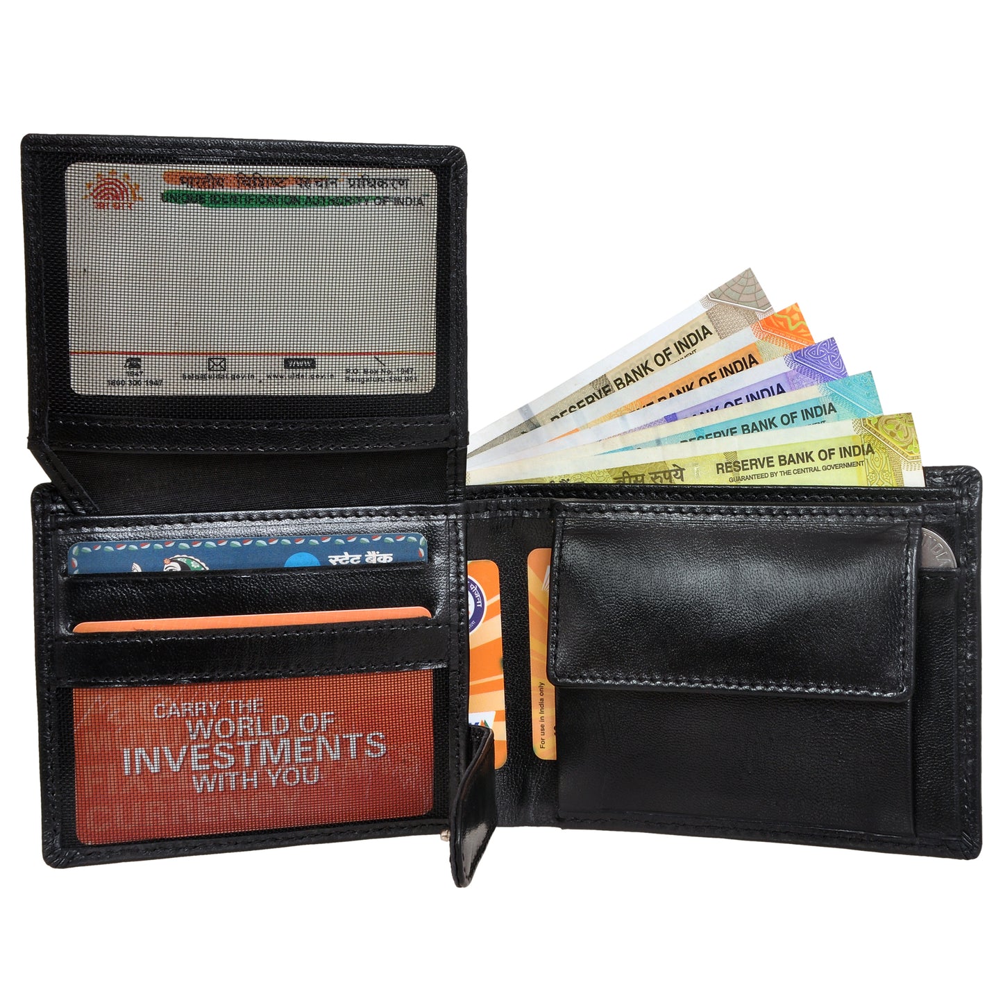 GWCC621 Gents Wallet in Grain Leather, RFID Protected