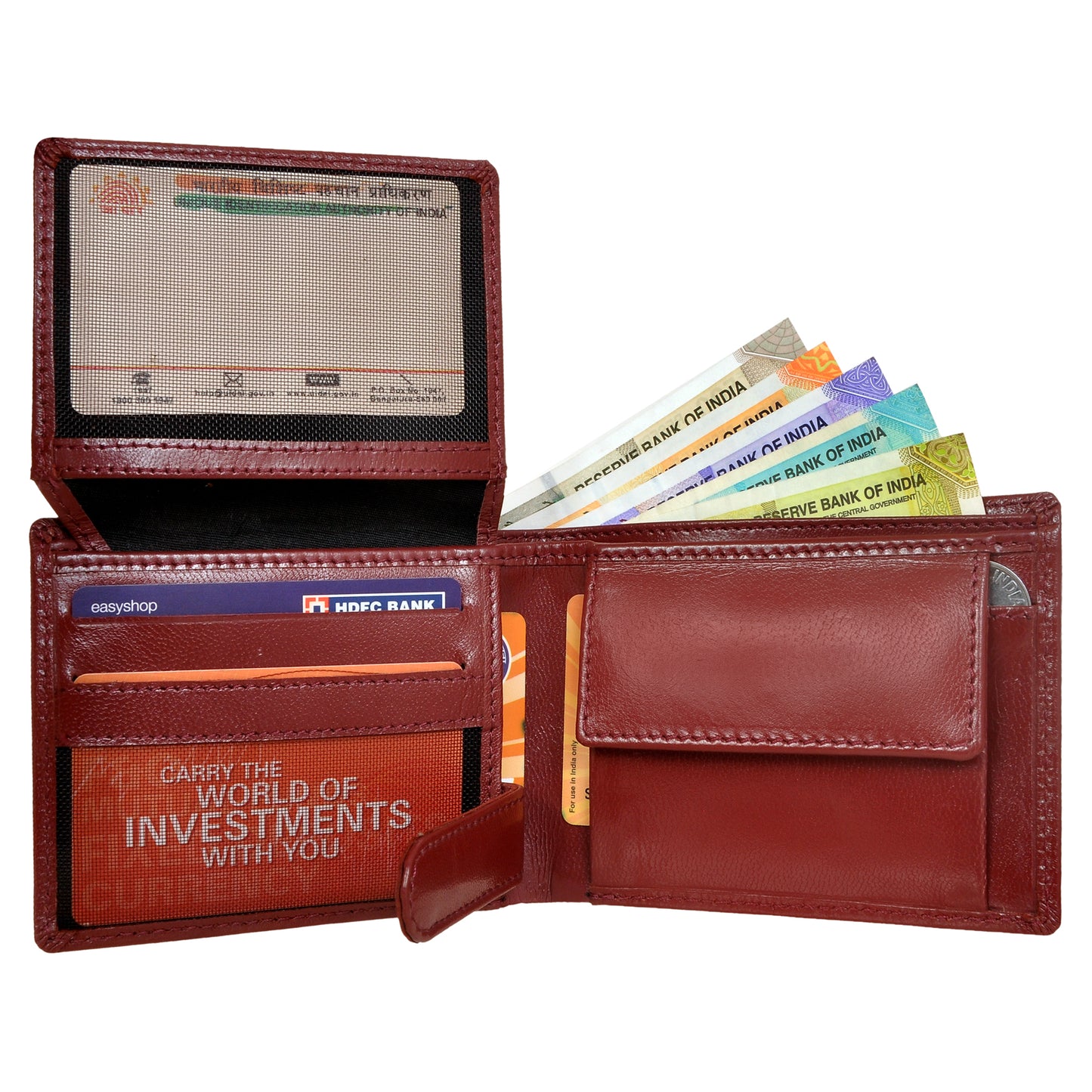 GWCC605 Gents Wallet in Grain Leather, RFID Protected