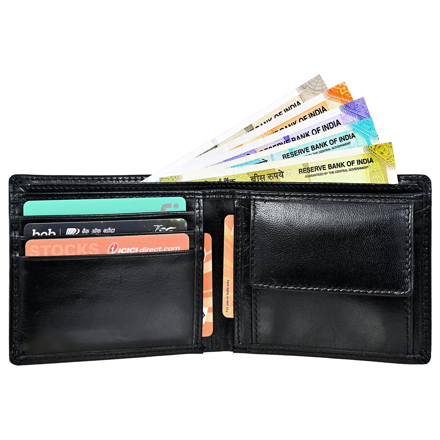 GWCC613 Gents Wallet in Grain Leather, RFID Protected