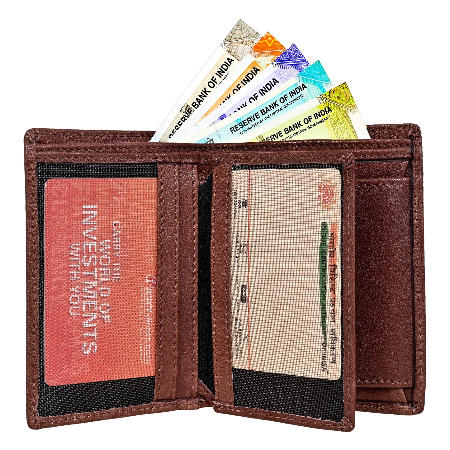 GWCC115 Gents Wallet in Grain Leather, RFID Protected