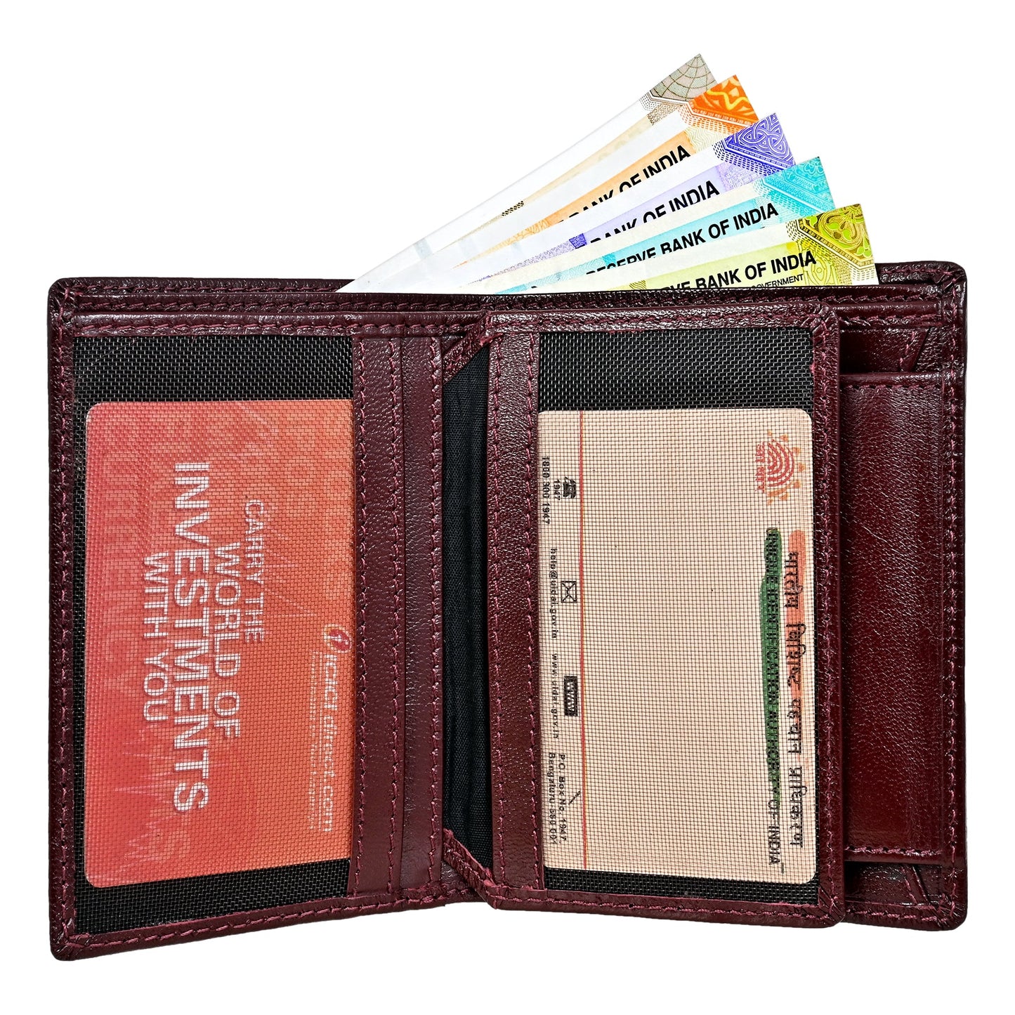 GWCC615 Gents Wallet in Grain Leather, RFID Protected