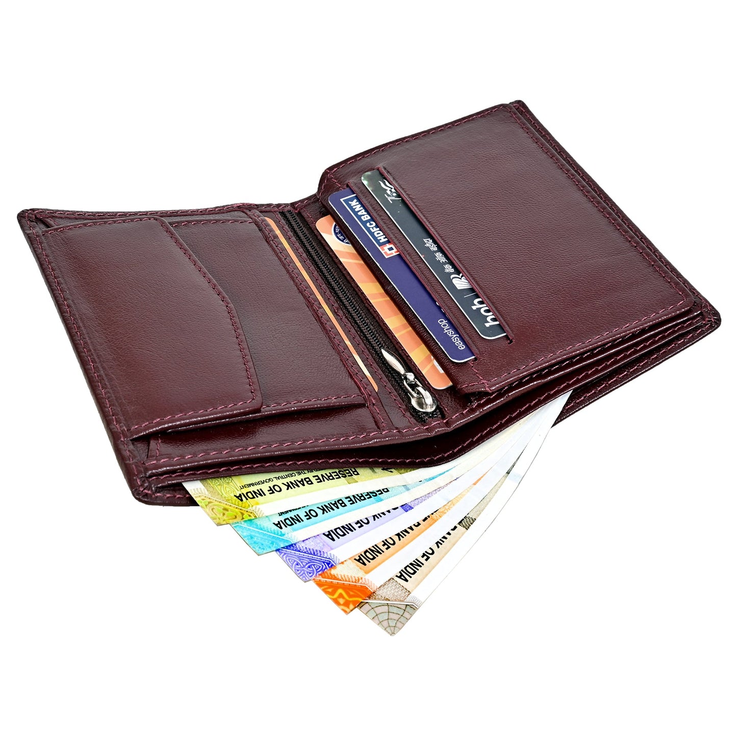 GWCC615 Gents Wallet in Grain Leather, RFID Protected