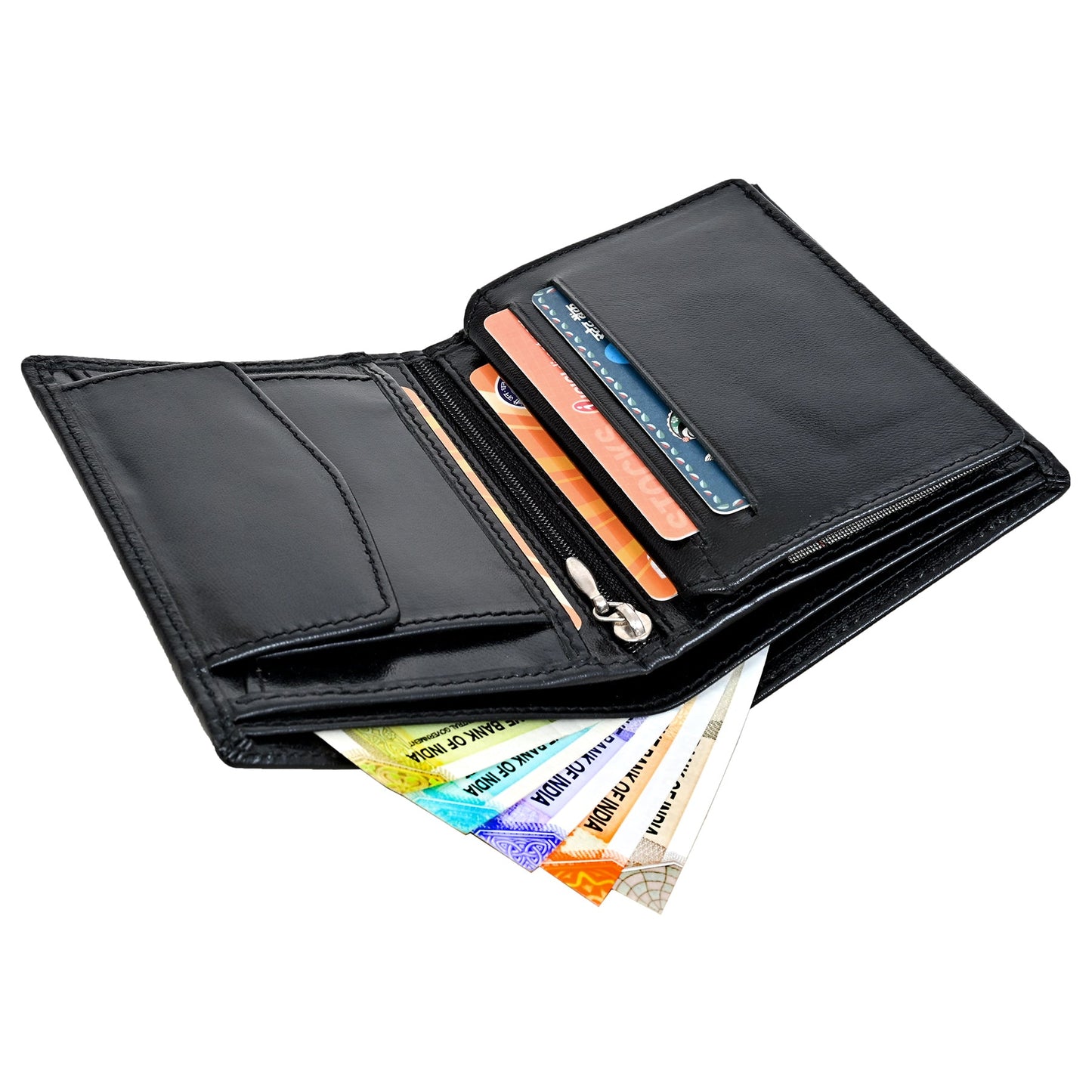 GWCC616 Gents Wallet in Grain Leather, RFID Protected