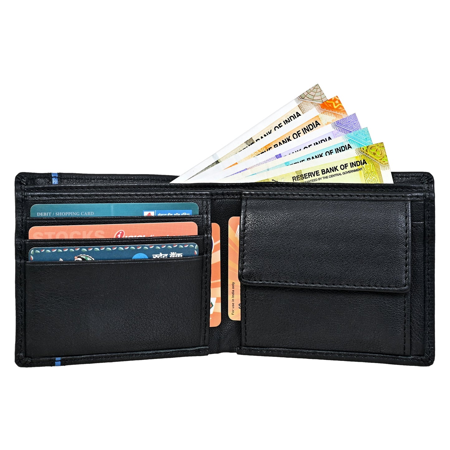 GWCC102 Gents Wallet in Grain Leather, RFID Protected