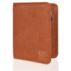 Men’s Wallet, Full Grain Leather, Note Case, 4 Card Slots, RFID Protected | Clover