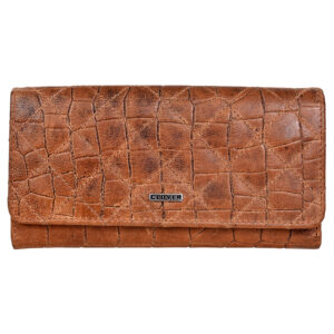 GWCC1002 Ladies Clutch in Top Grain Leather, RFID Protected