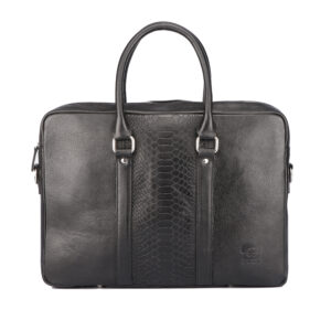 LBCC007 Executive Laptop Bag in Top Grain Leather, RFID Protected