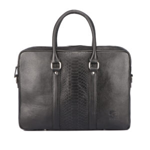 LBCC007 Executive Laptop Bag in Top Grain Leather, RFID Protected