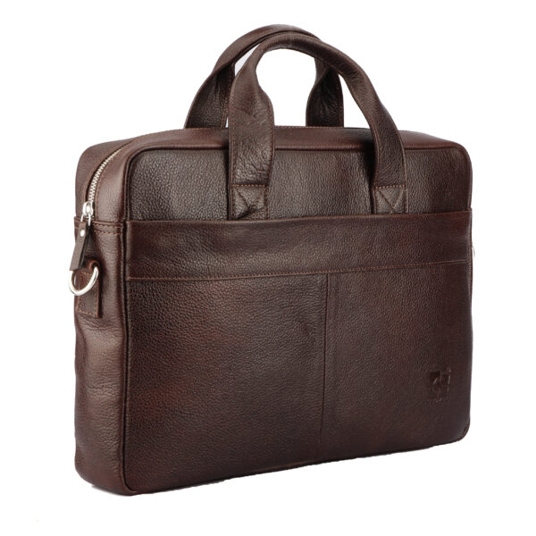 LBCC002 Executive Laptop Bag in Top Grain Leather, RFID Protected - Image 3