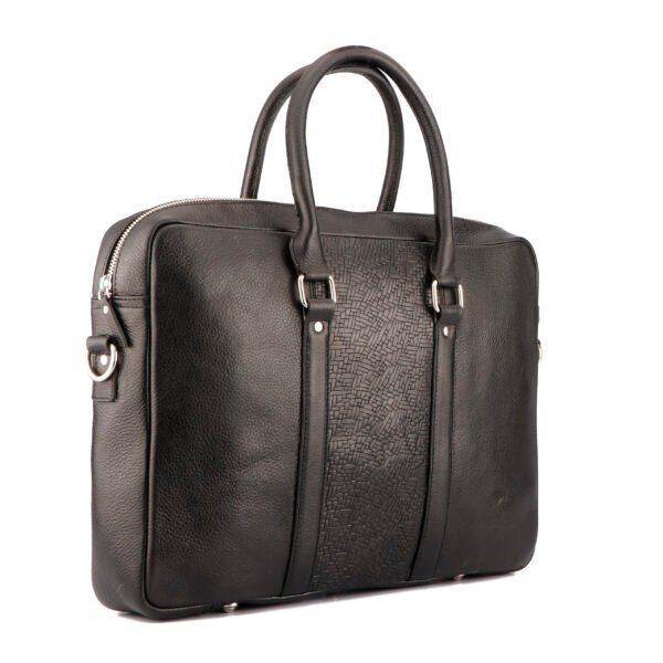 LBCC006 Executive Laptop Bag in Top Grain Leather, RFID Protected - Image 4