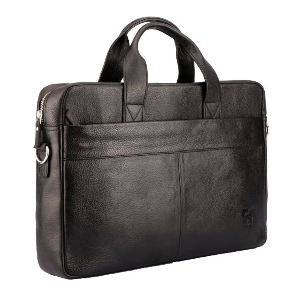 LBCC003 Executive Laptop Bag in Top Grain Leather, RFID Protected - Image 3