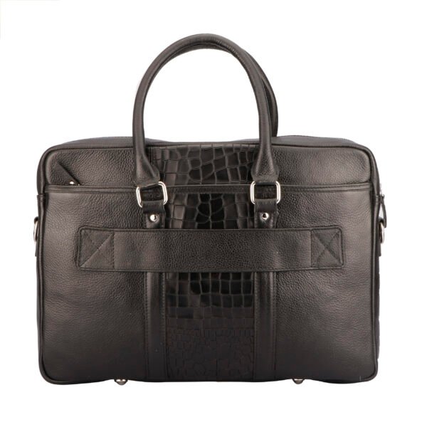 LBCC008 Executive Laptop Bag in Top Grain Leather, RFID Protected - Image 6