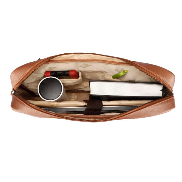 LBCC004 Executive Laptop Bag in Top Grain Leather, RFID Protected - Image 6
