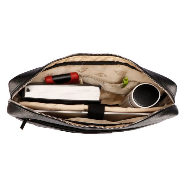LBCC006 Executive Laptop Bag in Top Grain Leather, RFID Protected - Image 6