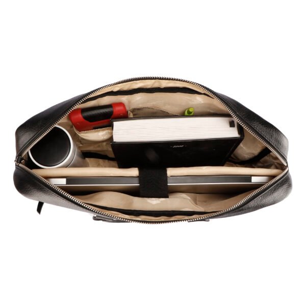 LBCC008 Executive Laptop Bag in Top Grain Leather, RFID Protected - Image 5